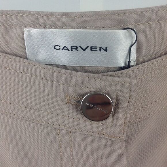 NEW Carven Midrise Cargo Trousers in Beige US 10 - Picture 4 of 11